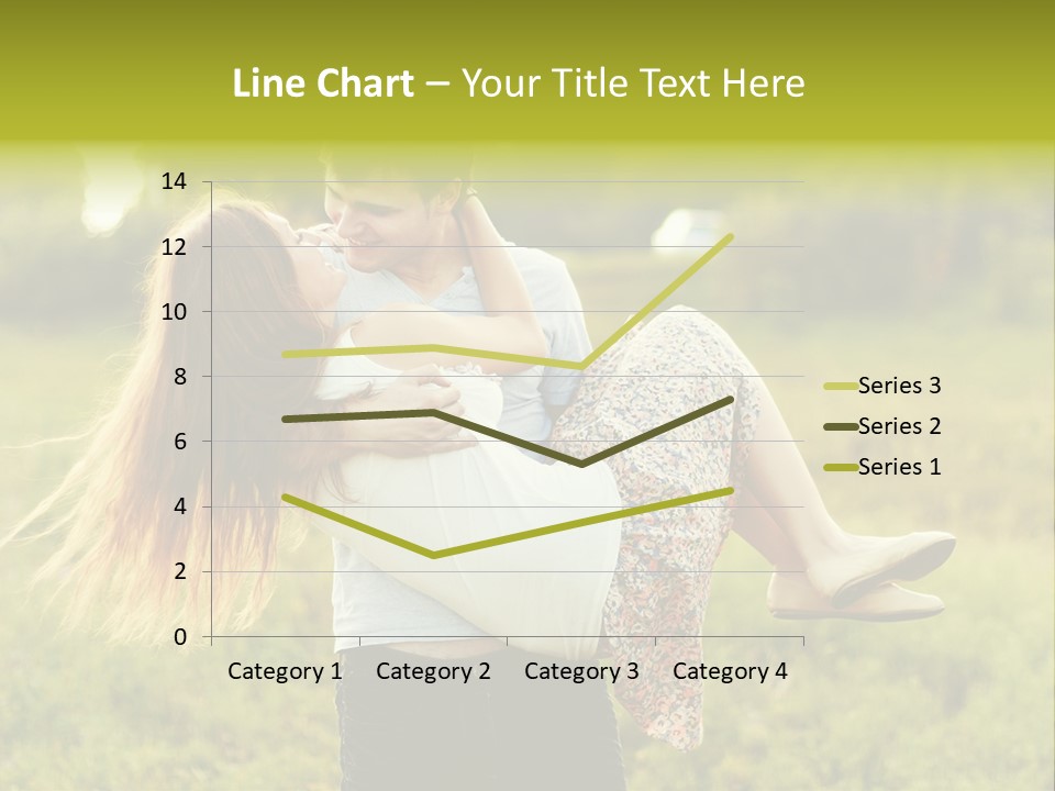 A Man Carrying A Woman On His Back In A Field PowerPoint Template