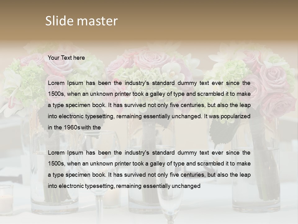 Married Marriage Dining PowerPoint Template