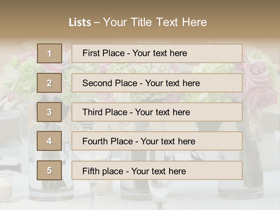 Married Marriage Dining PowerPoint Template