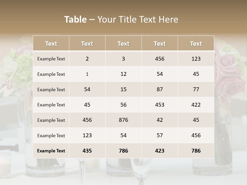 Married Marriage Dining PowerPoint Template