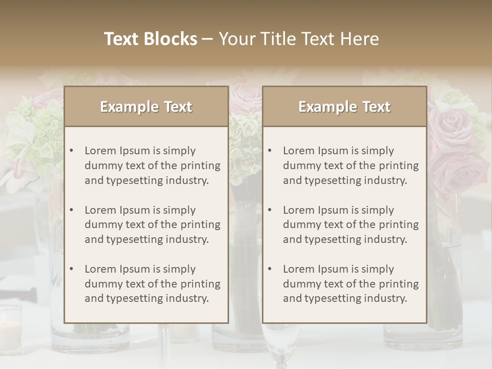 Married Marriage Dining PowerPoint Template