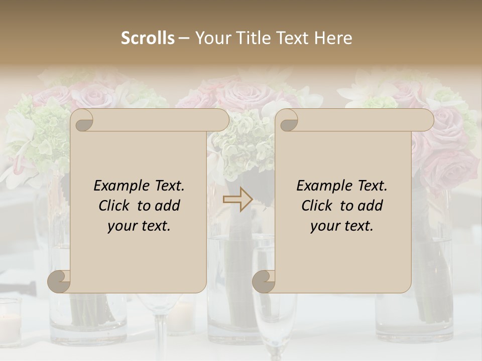 Married Marriage Dining PowerPoint Template
