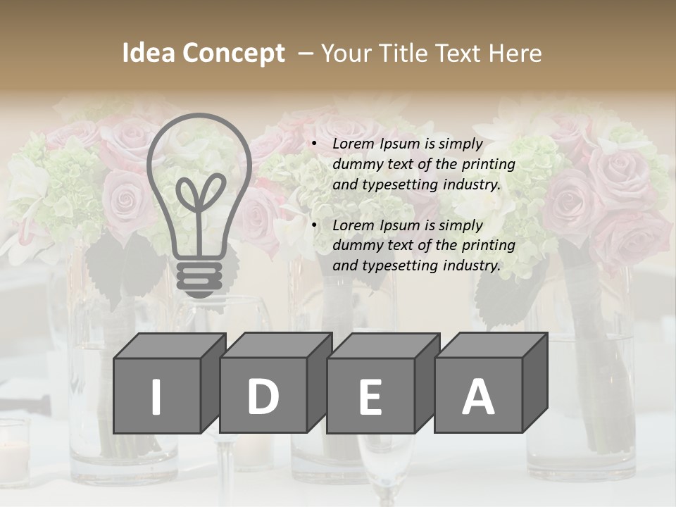 Married Marriage Dining PowerPoint Template