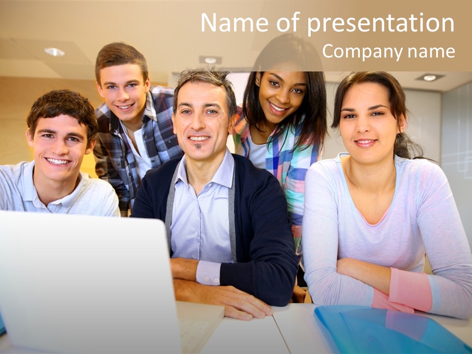 Young Computer Science Years Old PowerPoint Template