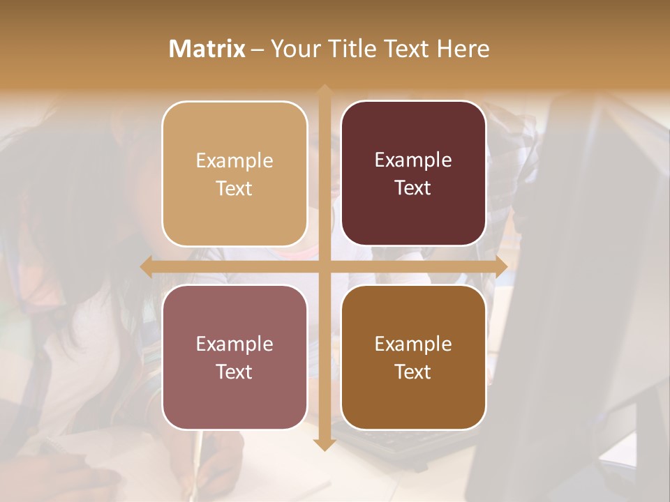 Man Helping Boy PowerPoint Template