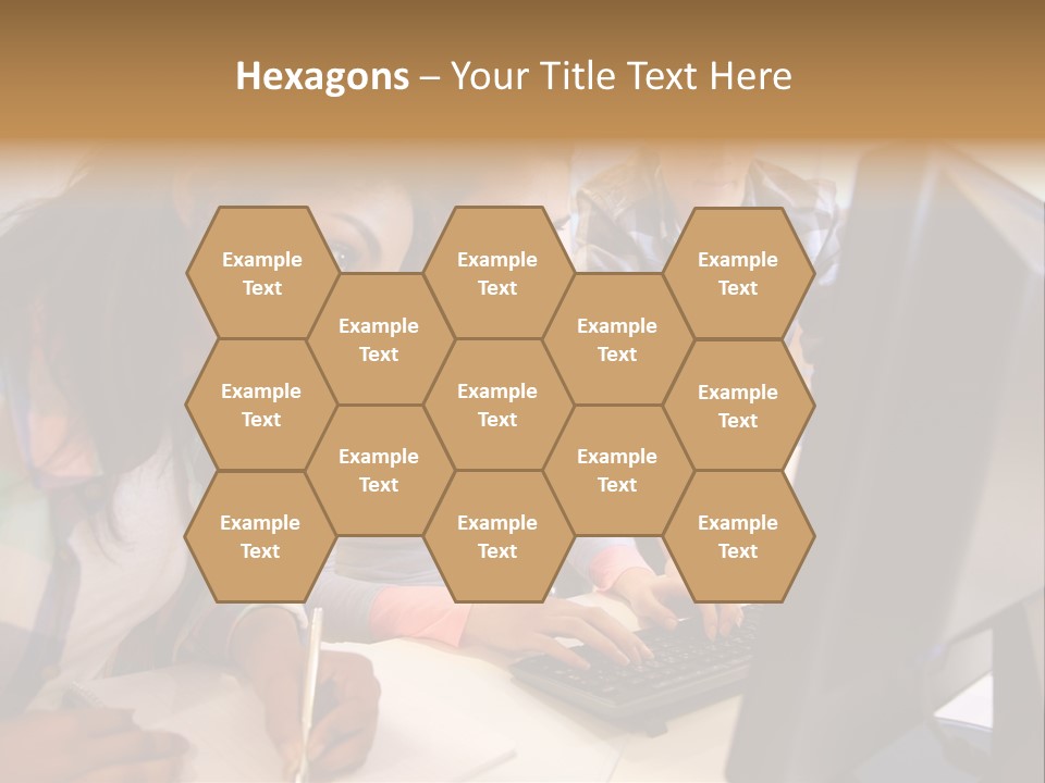 Man Helping Boy PowerPoint Template