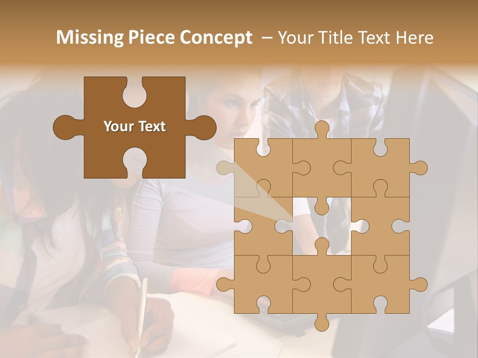 Man Helping Boy PowerPoint Template