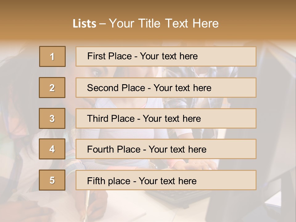Man Helping Boy PowerPoint Template