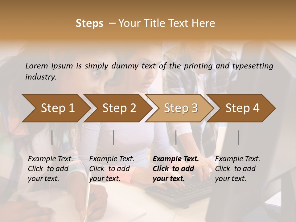 Man Helping Boy PowerPoint Template
