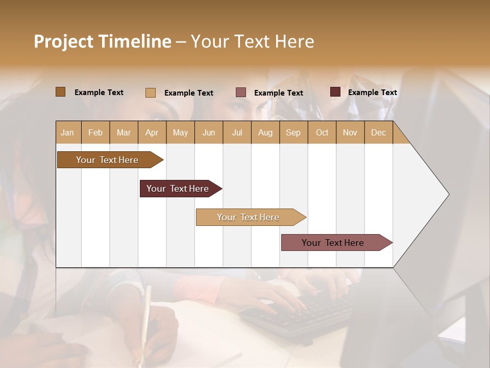 Man Helping Boy PowerPoint Template
