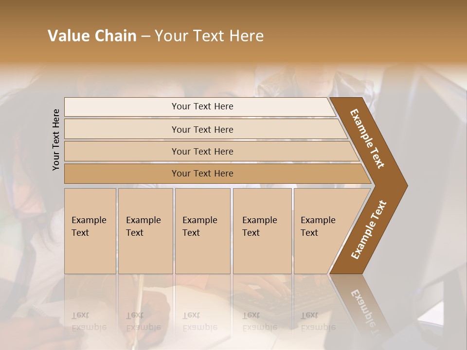 Man Helping Boy PowerPoint Template
