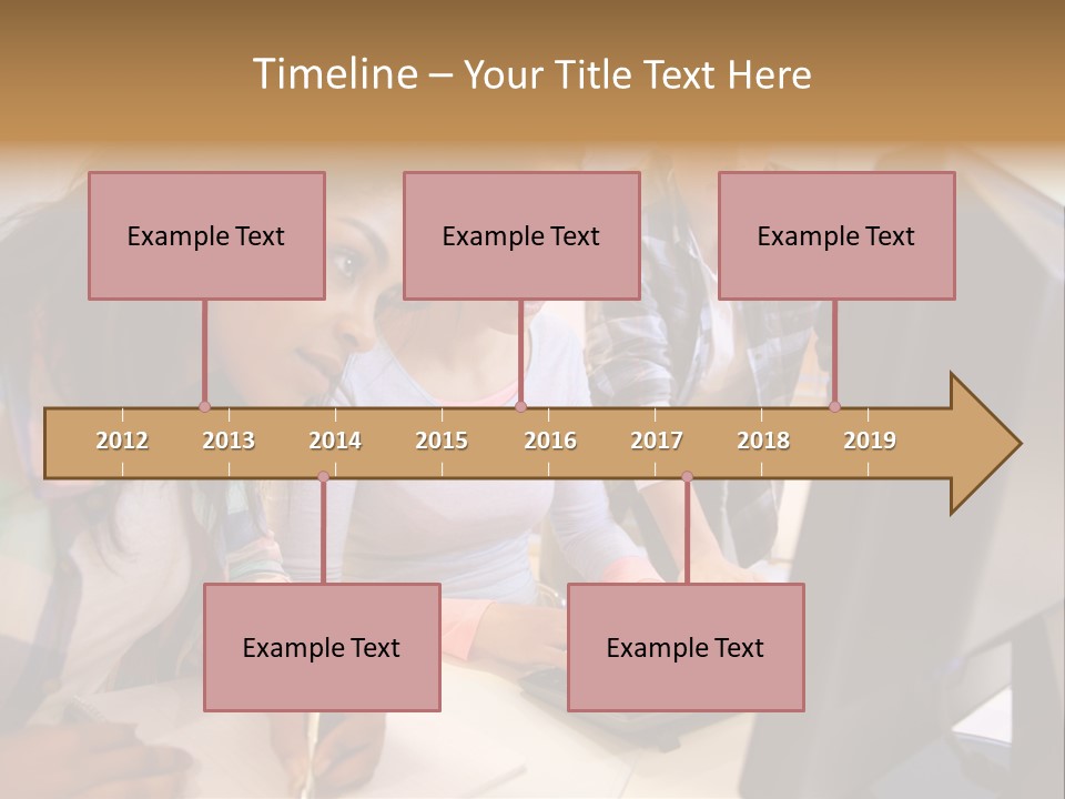 Man Helping Boy PowerPoint Template
