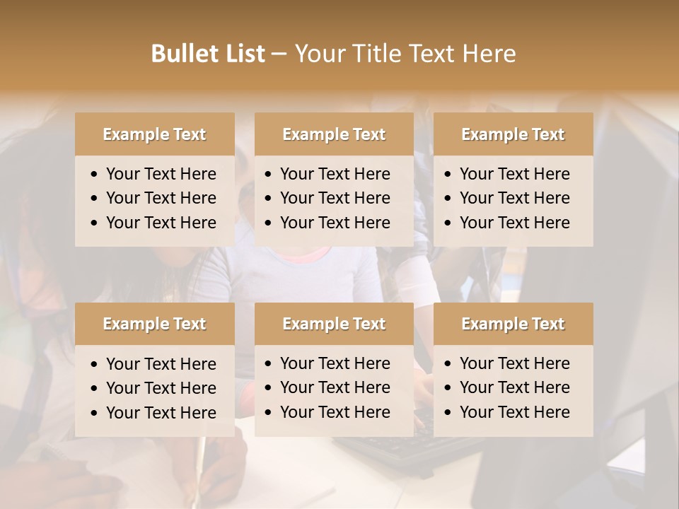 Man Helping Boy PowerPoint Template