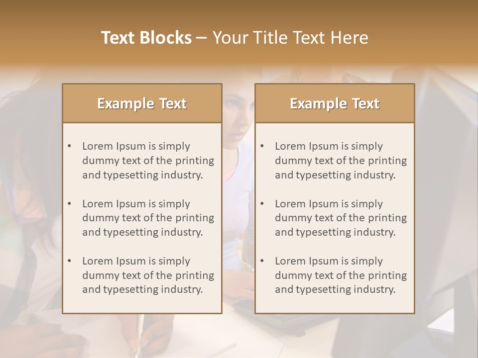 Man Helping Boy PowerPoint Template