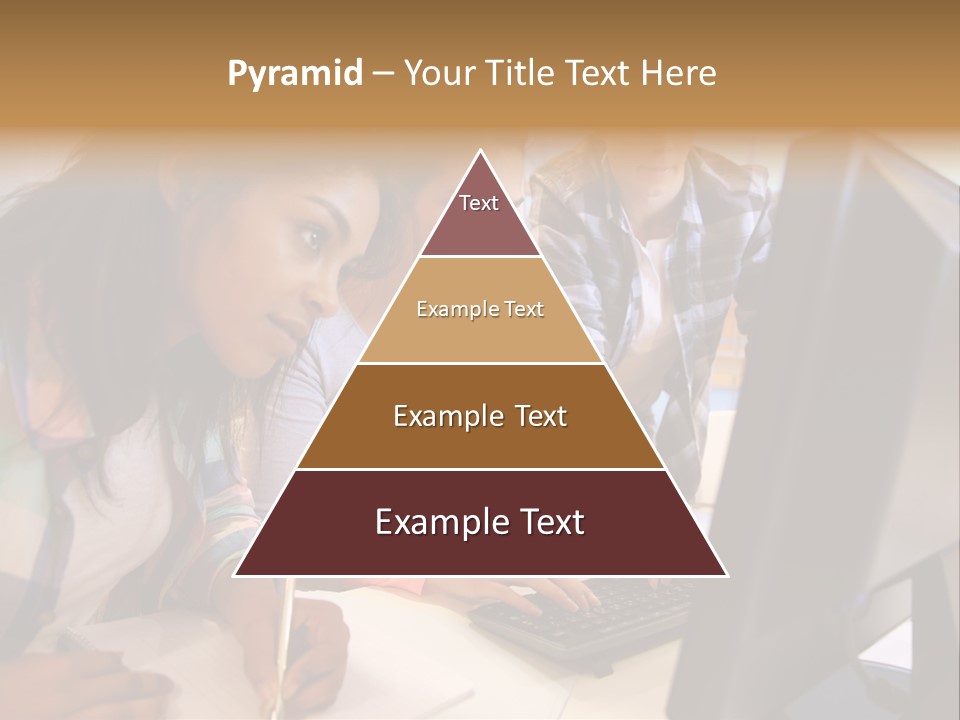 Man Helping Boy PowerPoint Template