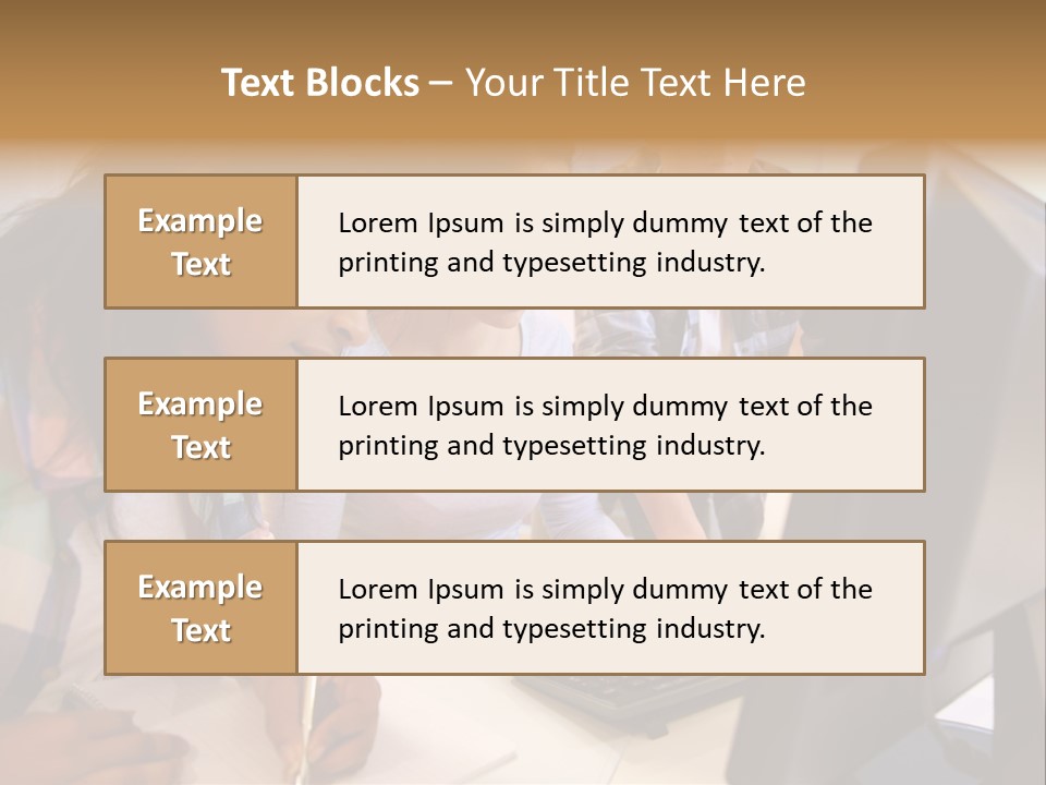 Man Helping Boy PowerPoint Template