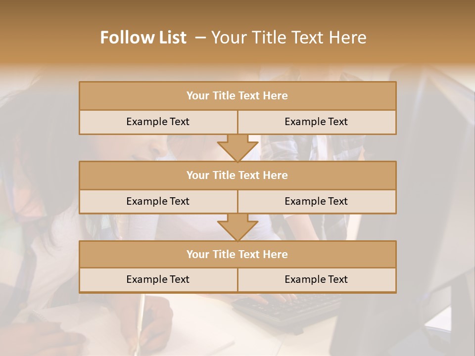 Man Helping Boy PowerPoint Template