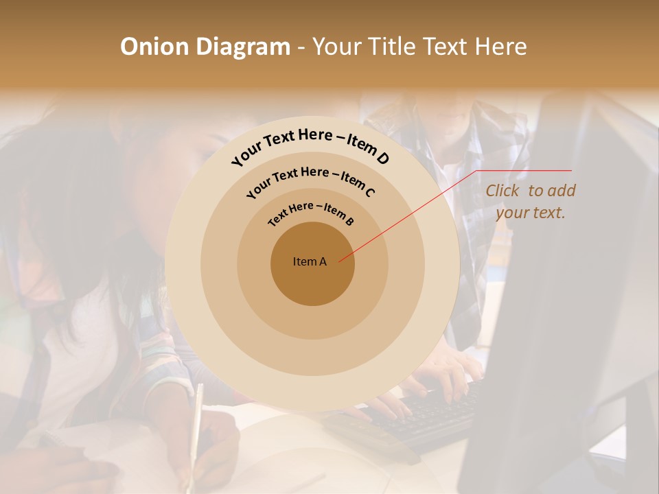 Man Helping Boy PowerPoint Template