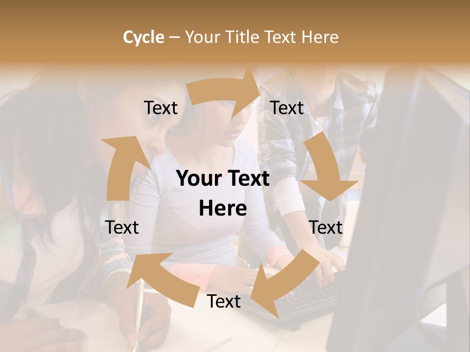 Man Helping Boy PowerPoint Template