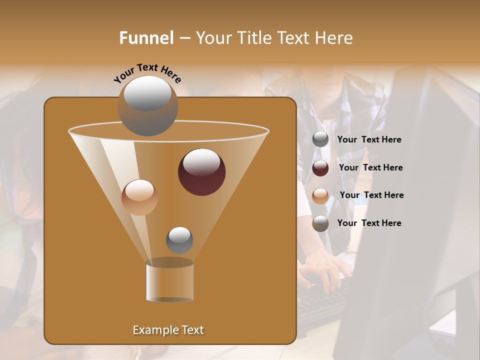Man Helping Boy PowerPoint Template