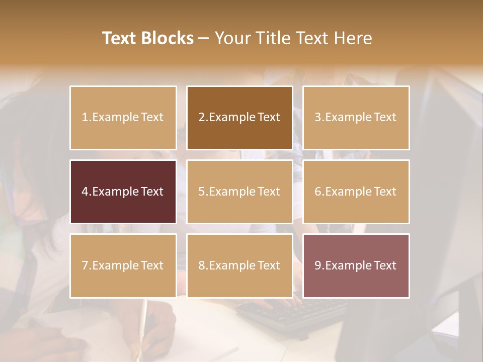 Man Helping Boy PowerPoint Template