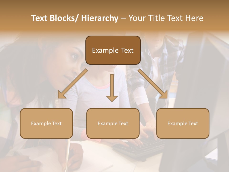 Man Helping Boy PowerPoint Template