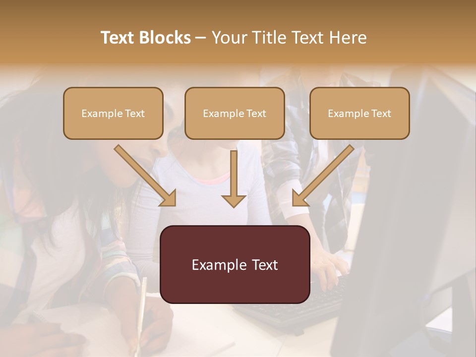 Man Helping Boy PowerPoint Template