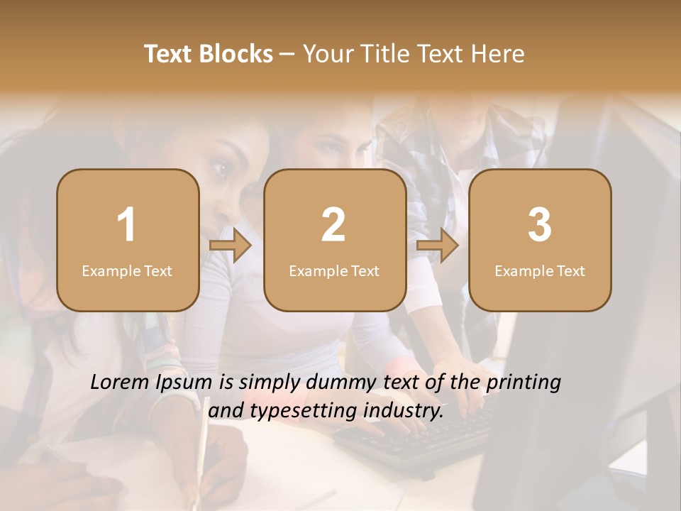 Man Helping Boy PowerPoint Template