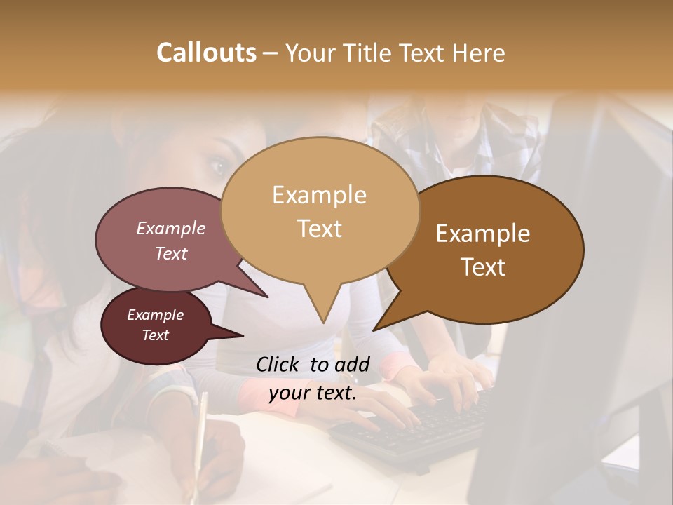 Man Helping Boy PowerPoint Template