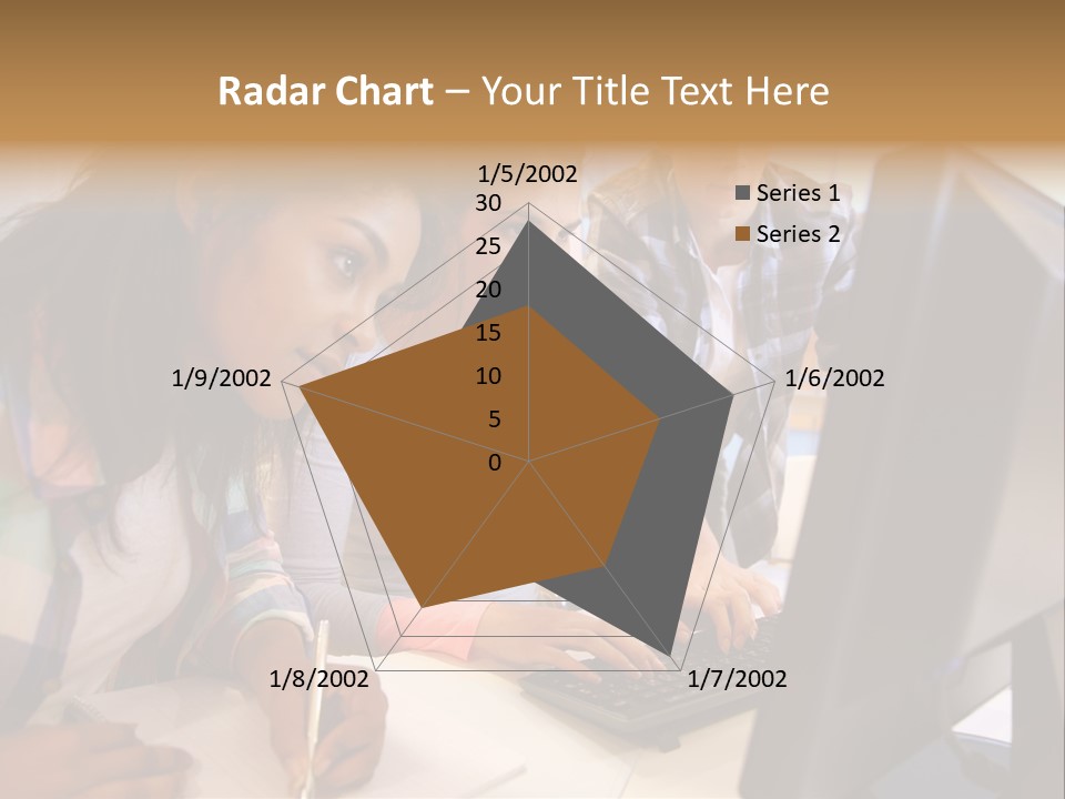 Man Helping Boy PowerPoint Template