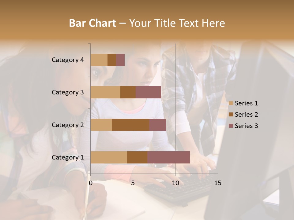 Man Helping Boy PowerPoint Template