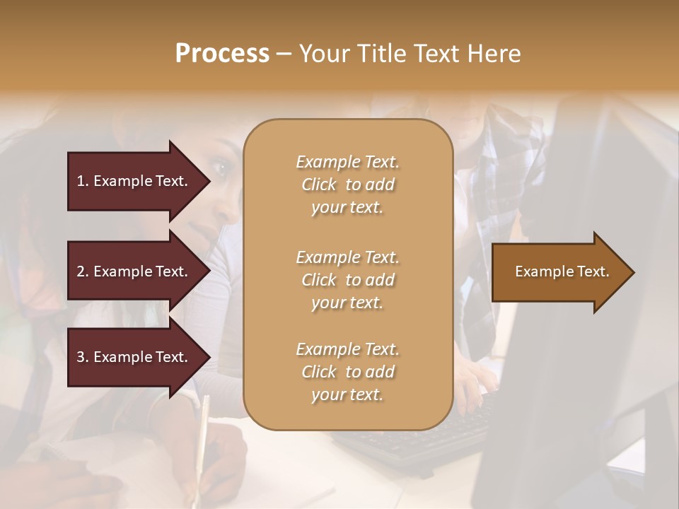 Man Helping Boy PowerPoint Template