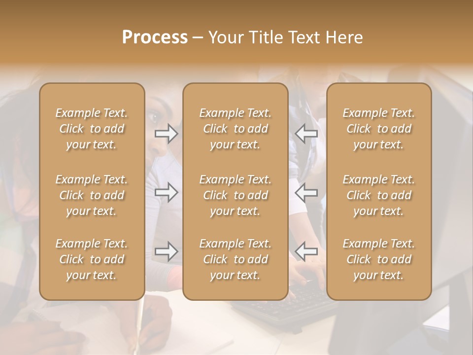 Man Helping Boy PowerPoint Template