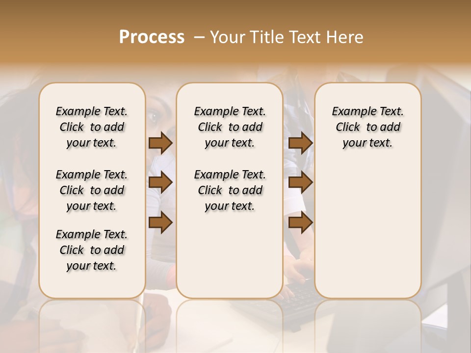 Man Helping Boy PowerPoint Template