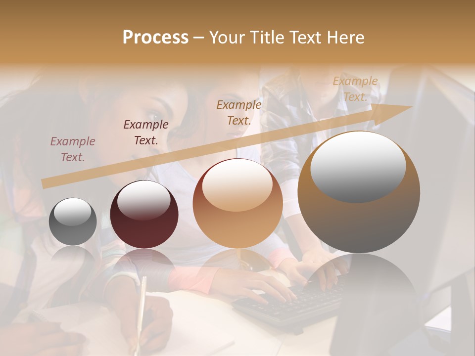 Man Helping Boy PowerPoint Template