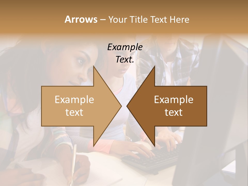 Man Helping Boy PowerPoint Template