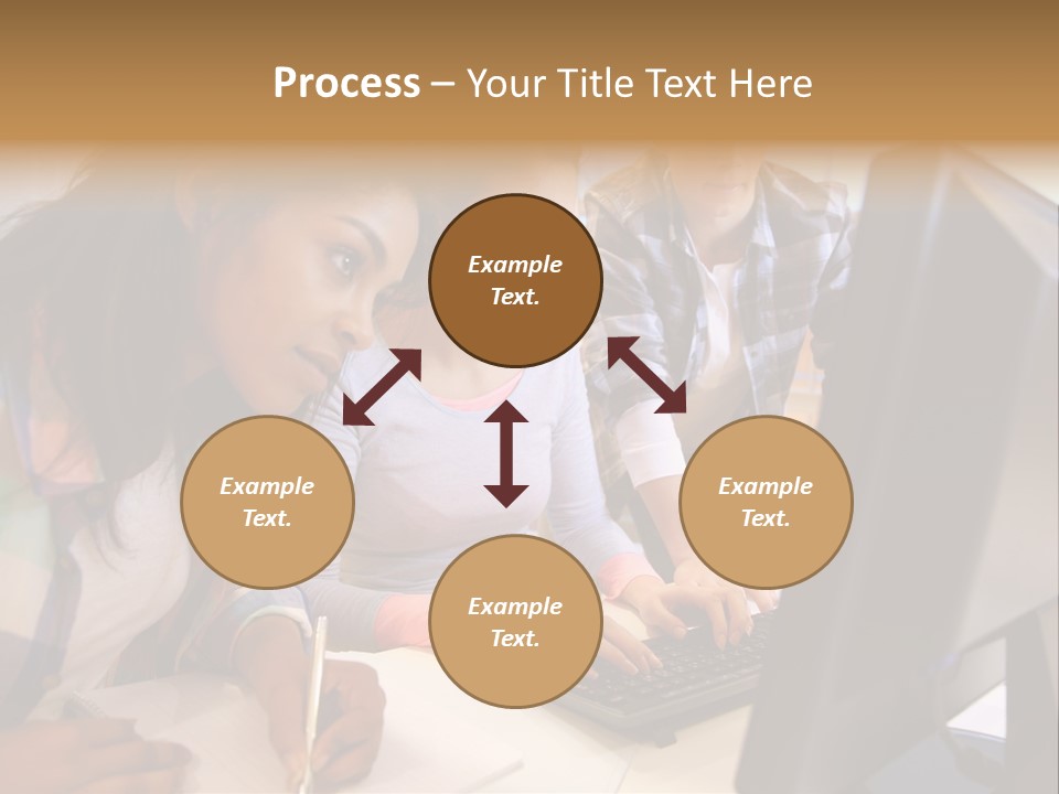 Man Helping Boy PowerPoint Template