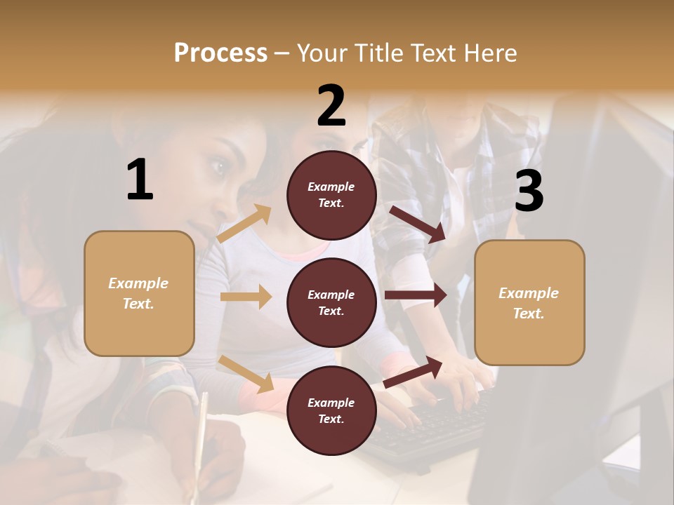 Man Helping Boy PowerPoint Template