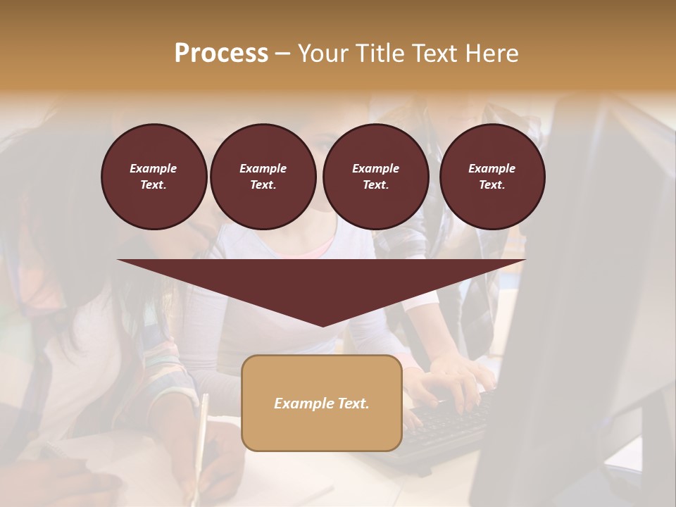 Man Helping Boy PowerPoint Template