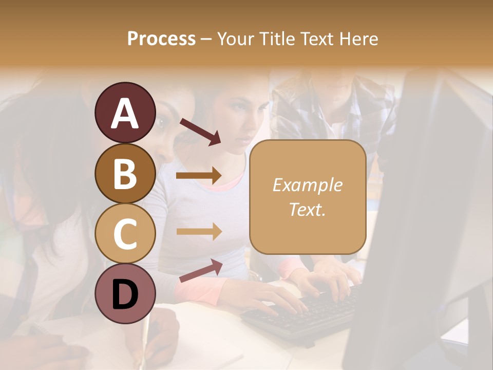 Man Helping Boy PowerPoint Template