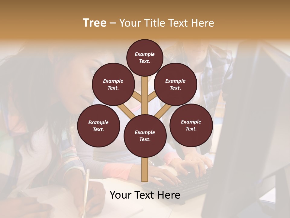 Man Helping Boy PowerPoint Template