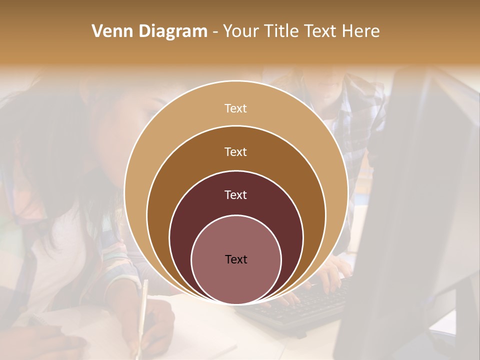Man Helping Boy PowerPoint Template