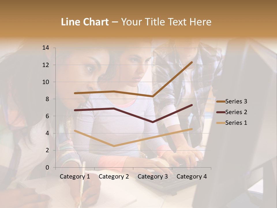 Man Helping Boy PowerPoint Template