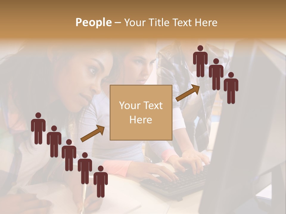 Man Helping Boy PowerPoint Template