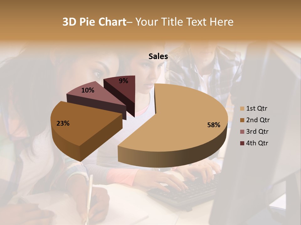 Man Helping Boy PowerPoint Template