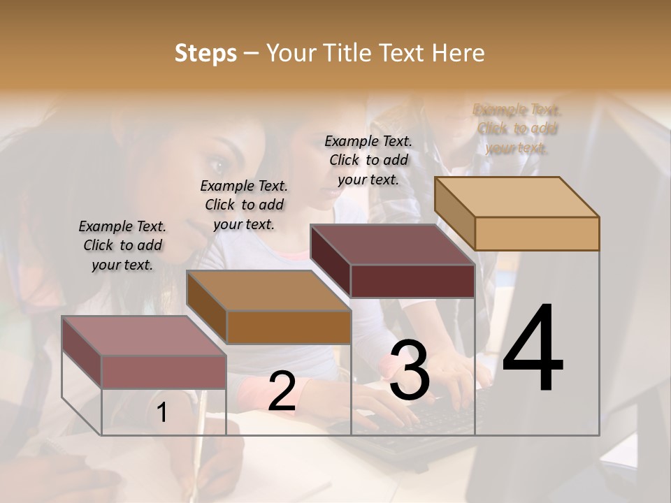 Man Helping Boy PowerPoint Template