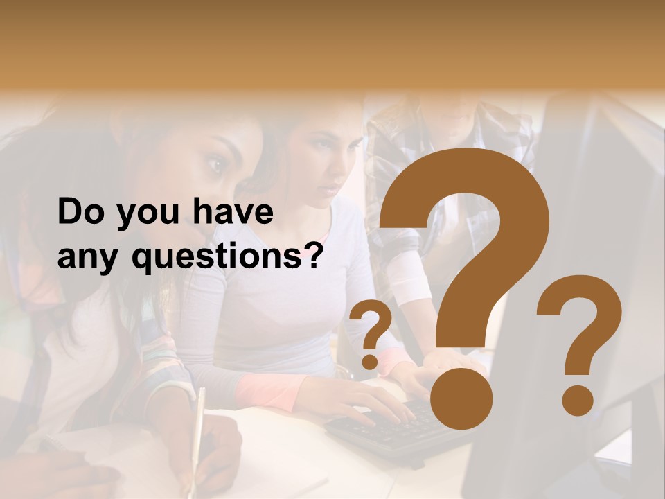 Man Helping Boy PowerPoint Template