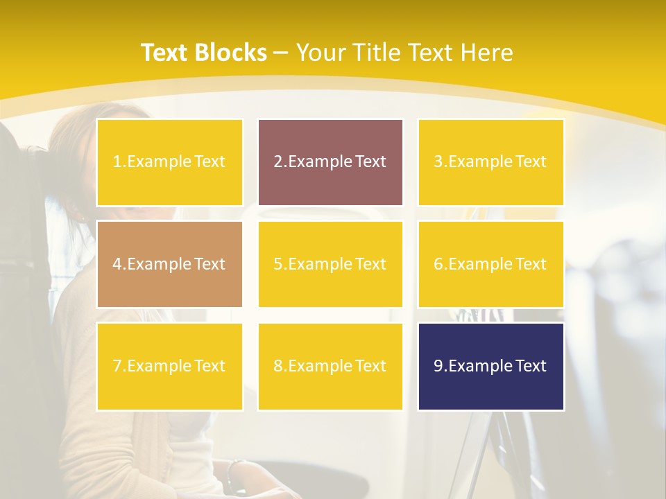 A Woman Sitting On An Airplane With A Laptop PowerPoint Template
