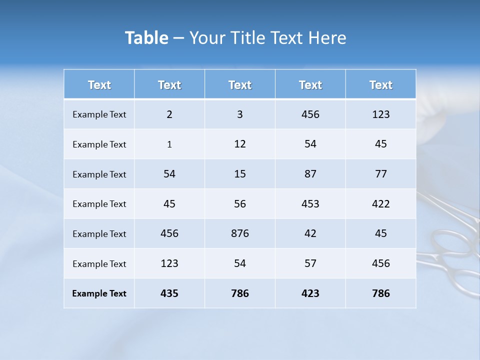 Surgery Tools Operating Theater Operating PowerPoint Template