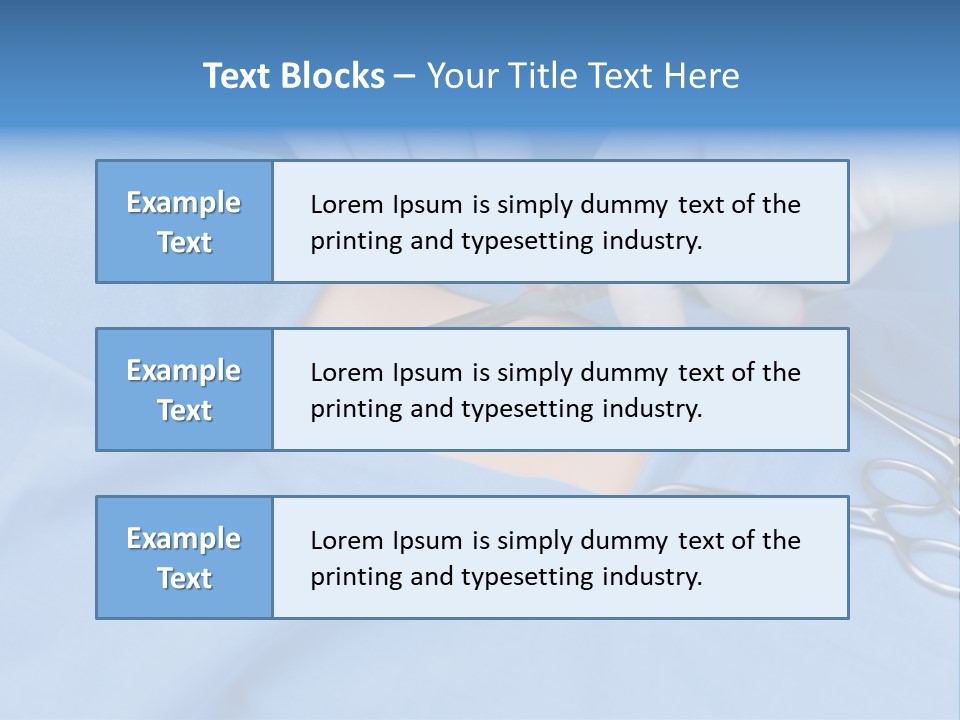 Surgery Tools Operating Theater Operating PowerPoint Template